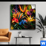 Spannbild Exotische Tropische Pflanzen Quadrat Produktvorschau mit dem Bild Exotische tropische Pflanzen im Format Quadrat.