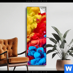 Spannbild Farbe Im Wasser Bunt Schmal Produktvorschau mit dem Bild Farbe im Wasser - bunt im Format Schmal.
