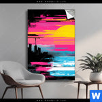 Spannbild Farben Der Nacht Hochformat Produktvorschau mit dem Bild Farben der Nacht im Format Hochformat.