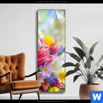 Spannbild Farbenfrohe Fruehlingsblueten Schmal Produktvorschau mit dem Bild Farbenfrohe Frühlingsblüten im Format Schmal.