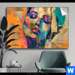 Spannbild Farbexplosion Portraet Florence Querformat Produktvorschau mit dem Bild Farbexplosion - Porträt Florence im Format Querformat.