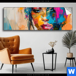 Spannbild Farbexplosion Portraet Lola Panorama Produktvorschau mit dem Bild Farbexplosion - Porträt Lola im Format Panorama.