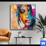 Spannbild Farbexplosion Portraet Lola Quadrat Produktvorschau mit dem Bild Farbexplosion - Porträt Lola im Format Quadrat.