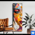 Spannbild Farbexplosion Portraet Lola Schmal Produktvorschau mit dem Bild Farbexplosion - Porträt Lola im Format Schmal.