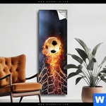 Spannbild Feuriger Fussball Schmal Produktvorschau mit dem Bild Feuriger Fussball im Format Schmal.