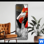 Spannbild Flamingo Blueten Schmal Produktvorschau mit dem Bild Flamingo & Blüten im Format Schmal.