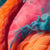 Spannbild | Flamingo in bunter Rauchwolke | Hochformat