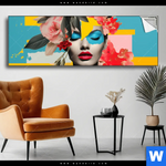 Spannbild Florales Frauenportraet Fiona Panorama Produktvorschau mit dem Bild Florales Frauenporträt - Fiona im Format Panorama.