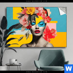 Spannbild Florales Frauenportraet Fiona Querformat Produktvorschau mit dem Bild Florales Frauenporträt - Fiona im Format Querformat.