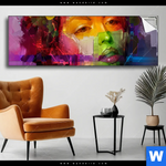 Spannbild Florales Frauenportraet Rosalie Panorama Produktvorschau mit dem Bild Florales Frauenporträt - Rosalie im Format Panorama.