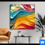 Spannbild Fluid Art Am Strand Quadrat Produktvorschau mit dem Bild Fluid Art - Am Strand im Format Quadrat.