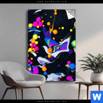 Spannbild Fluid Art Bubbless Neon Hochformat Produktvorschau mit dem Bild Fluid Art - Bubbless Neon im Format Hochformat.