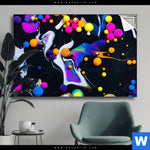 Spannbild Fluid Art Bubbless Neon Querformat Produktvorschau mit dem Bild Fluid Art - Bubbless Neon im Format Querformat.