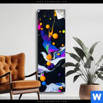 Spannbild Fluid Art Bubbless Neon Schmal Produktvorschau mit dem Bild Fluid Art - Bubbless Neon im Format Schmal.