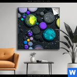 Spannbild Fluid Art Bubbless No 1 Quadrat Produktvorschau mit dem Bild Fluid Art - Bubbless No.1 im Format Quadrat.