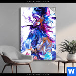 Spannbild Fluid Art Floral Hochformat Produktvorschau mit dem Bild Fluid Art Floral No.2 im Format Hochformat.