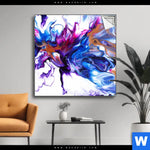 Spannbild Fluid Art Floral Quadrat Produktvorschau mit dem Bild Fluid Art Floral im Format Quadrat.