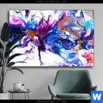 Spannbild Fluid Art Floral Querformat Produktvorschau mit dem Bild Fluid Art Floral im Format Querformat.