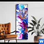 Spannbild Fluid Art Floral Schmal Produktvorschau mit dem Bild Fluid Art Floral No.2 im Format Schmal.