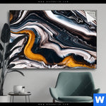 Spannbild Fluid Art Goldrausch Querformat Produktvorschau mit dem Bild Fluid Art Goldrausch im Format Querformat.