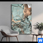 Spannbild Fluid Art Tuerkis Hochformat Produktvorschau mit dem Bild Fluid Art Türkis im Format Hochformat.