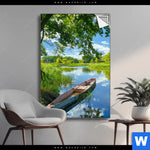 Spannbild Flusslandschaft Hochformat Produktvorschau mit dem Bild Flusslandschaft im Format Hochformat.