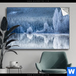 Spannbild Frostiger Wald Querformat Produktvorschau mit dem Bild Frostiger Wald im Format Querformat.