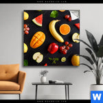 Spannbild Fruechte Gesunde Ernaehrung Quadrat Produktvorschau mit dem Bild Früchte - Gesunde Ernährung im Format Quadrat.