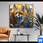 Spannbild Fuchs Im Blaetterwald Quadrat Produktvorschau mit dem Bild Fuchs im Blätterwald im Format Quadrat.