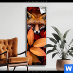 Spannbild Fuchs Im Herbstlaub Schmal Produktvorschau mit dem Bild Fuchs im Herbstlaub im Format Schmal.