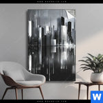 Spannbild Futuristische Skyline Hochformat Produktvorschau mit dem Bild Futuristische Skyline im Format Hochformat.