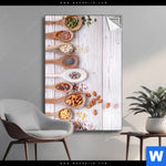 Spannbild Gesunde Vielfalt Aus Loeffeln Hochformat Produktvorschau mit dem Bild Gesunde Vielfalt aus Löffeln im Format Hochformat.