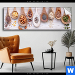 Spannbild Gesunde Vielfalt Aus Loeffeln Panorama Produktvorschau mit dem Bild Gesunde Vielfalt aus Löffeln im Format Panorama.