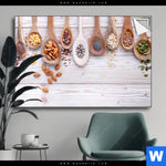 Spannbild Gesunde Vielfalt Aus Loeffeln Querformat Produktvorschau mit dem Bild Gesunde Vielfalt aus Löffeln im Format Querformat.