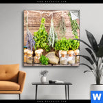 Spannbild Getrocknete Kraeuter Quadrat Produktvorschau mit dem Bild Getrocknete Kräuter im Format Quadrat.