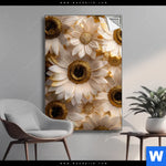 Spannbild Goldene Bluetenpracht Hochformat Produktvorschau mit dem Bild Goldene Blütenpracht im Format Hochformat.