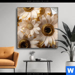 Spannbild Goldene Bluetenpracht Quadrat Produktvorschau mit dem Bild Goldene Blütenpracht im Format Quadrat.