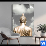 Spannbild Goldene Buddha Statue Hochformat Produktvorschau mit dem Bild Goldene Buddha Statue im Format Hochformat.