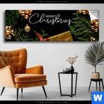 Spannbild Goldene Weihnachtsgruesse Panorama Produktvorschau mit dem Bild Goldene Weihnachtsgrüße im Format Panorama.