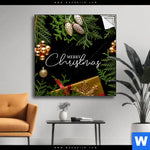 Spannbild Goldene Weihnachtsgruesse Quadrat Produktvorschau mit dem Bild Goldene Weihnachtsgrüße im Format Quadrat.