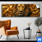 Spannbild Goldener Loewe Panorama Produktvorschau mit dem Bild Goldener Löwe im Format Panorama.