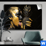 Spannbild Goldenes Ananasmaedchen No 2 Querformat Produktvorschau mit dem Bild Goldenes Ananasmädchen No.2 im Format Querformat.