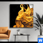 Spannbild Goldenes Haar No 3 Quadrat Produktvorschau mit dem Bild Goldenes Haar No.3 im Format Quadrat.
