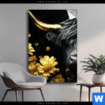 Spannbild Goldenes Hochlandrind Hochformat Produktvorschau mit dem Bild Goldenes Hochlandrind im Format Hochformat.