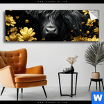 Spannbild Goldenes Hochlandrind Panorama Produktvorschau mit dem Bild Goldenes Hochlandrind im Format Panorama.
