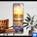 Spannbild Goldenes Licht Am Meer Schmal Produktvorschau mit dem Bild Goldenes Licht am Meer im Format Schmal.
