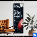 Spannbild Gorilla Mit Roten Boxhandschuhen Schmal Produktvorschau mit dem Bild Gorilla mit roten Boxhandschuhen im Format Schmal.