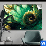 Spannbild Gruene Spiralblaetter Querformat Produktvorschau mit dem Bild Grüne Spiralblätter im Format Querformat.