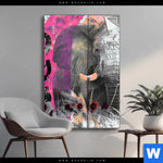 Spannbild Grunge Elefant Hochformat Produktvorschau mit dem Bild Grunge Elefant im Format Hochformat.