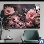 Spannbild Hellrosa Blumen Querformat Produktvorschau mit dem Bild Hellrosa Blumen im Format Querformat.